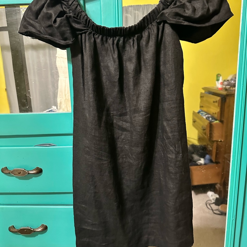 Reformation off the shoulder mini dress
